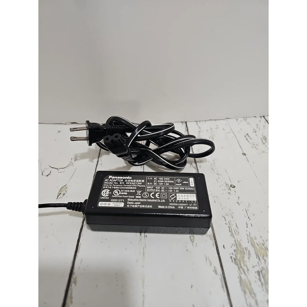 OEM PANASONIC 12V AC 1.5A Adapter RFEA213W for Portable DVD Player